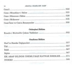 Arapça Dilbilgisi Sarf