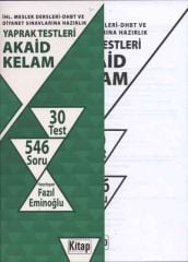 İHL Meslek Dersleri-DHBT ve Diyanet Sınavlarına Hazırlık Yaprak Testleri Akaid-Kelam