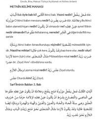 Emsile Bina Maksut Tercümesi Kelime Anlamlı