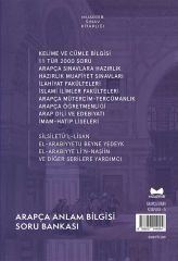 Arapça Anlam Bilgisi Soru Bankası