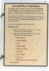 Mezid Fiiller Çekim Tablosu Kartelası