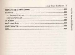 Arap İslam Edebiyatı Literatür Bilgisi