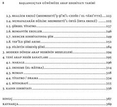 Başlangıcından Günümüze Arap Edebiyatı Tarihi