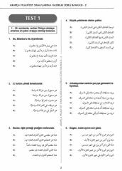 Arapça Muafiyet Sınavlarına Hazırlık Soru Bankası 2