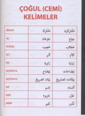 Arapça Eş Anlamlı Zıt Anlamlı ve Çoğul Kelime Bankası