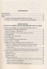 Arap Dilinde Karşıt Anlamlı Kelimeler (Ezdad)