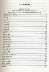 Türkçeleşmiş Arapça Kelimelerin Tasnifi