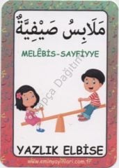 Arapça Resimli Kelime Kartları 4 Giyecek-Takılar