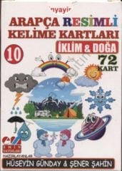 Arapça Resimli Kelime Kartları 10 İklim-Doğa