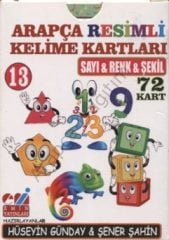 Arapça Resimli Kelime Kartları 13 Sayı-Renk-Şekil