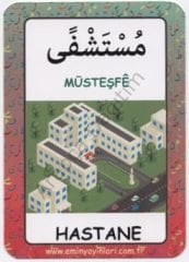 Arapça Resimli Kelime Kartları 15 Tıp-Sağlık