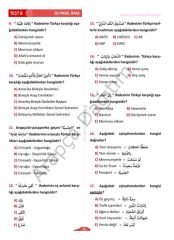 Konu Başlıklı Arapça Soru Bankası