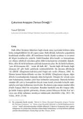 Türkiye'de Konuşulan Arap Diyalektleri